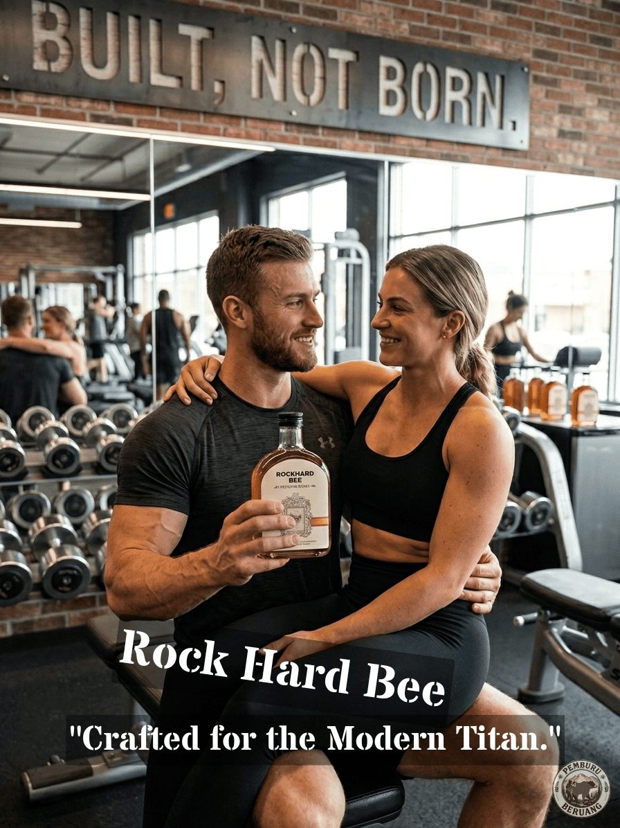 Unfiltered raw wild honey in jar — Rock Hard Bee bioactive Indonesian forest honey with intact enzymes and antioxidants