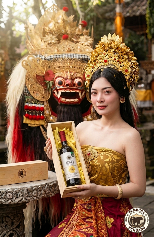 Pemburu Beruang 750ml Artisan Wood Box Gift Set — 2026 Limited Edition, Only 4 Left
